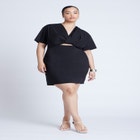 Poplin Twist Mini Dress image number null