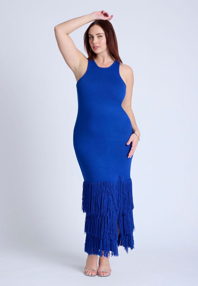 Fringe Maxi Dress image number null