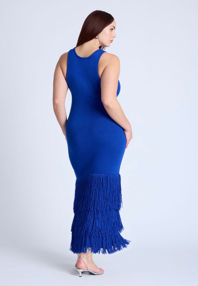 Fringe Maxi Dress image number null