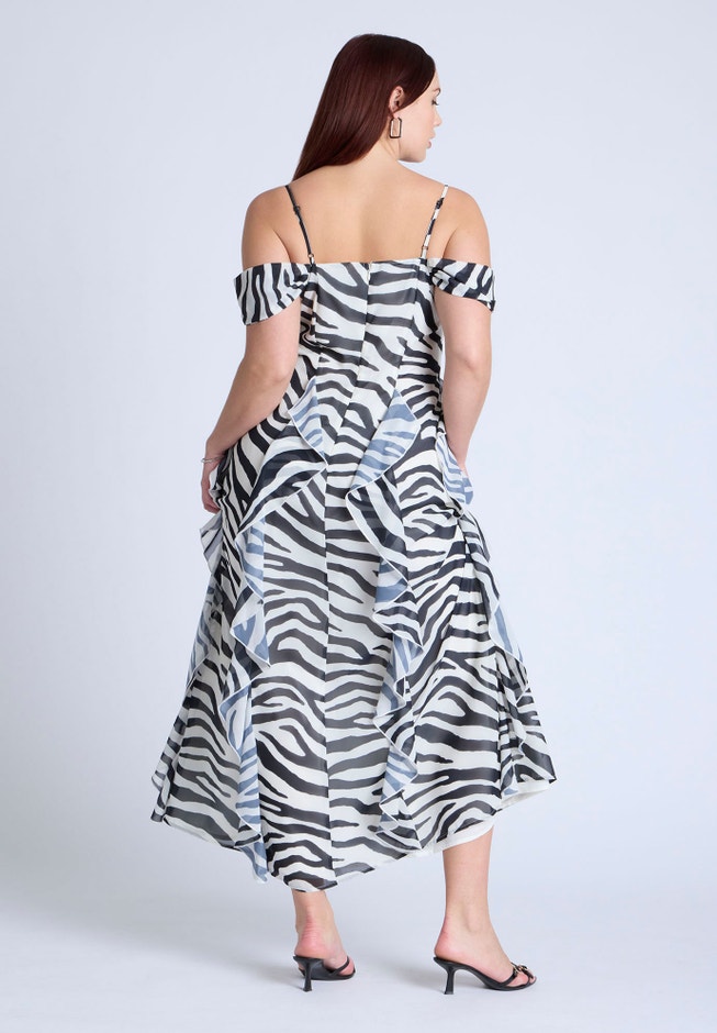 Printed Zebra Dress image number 4