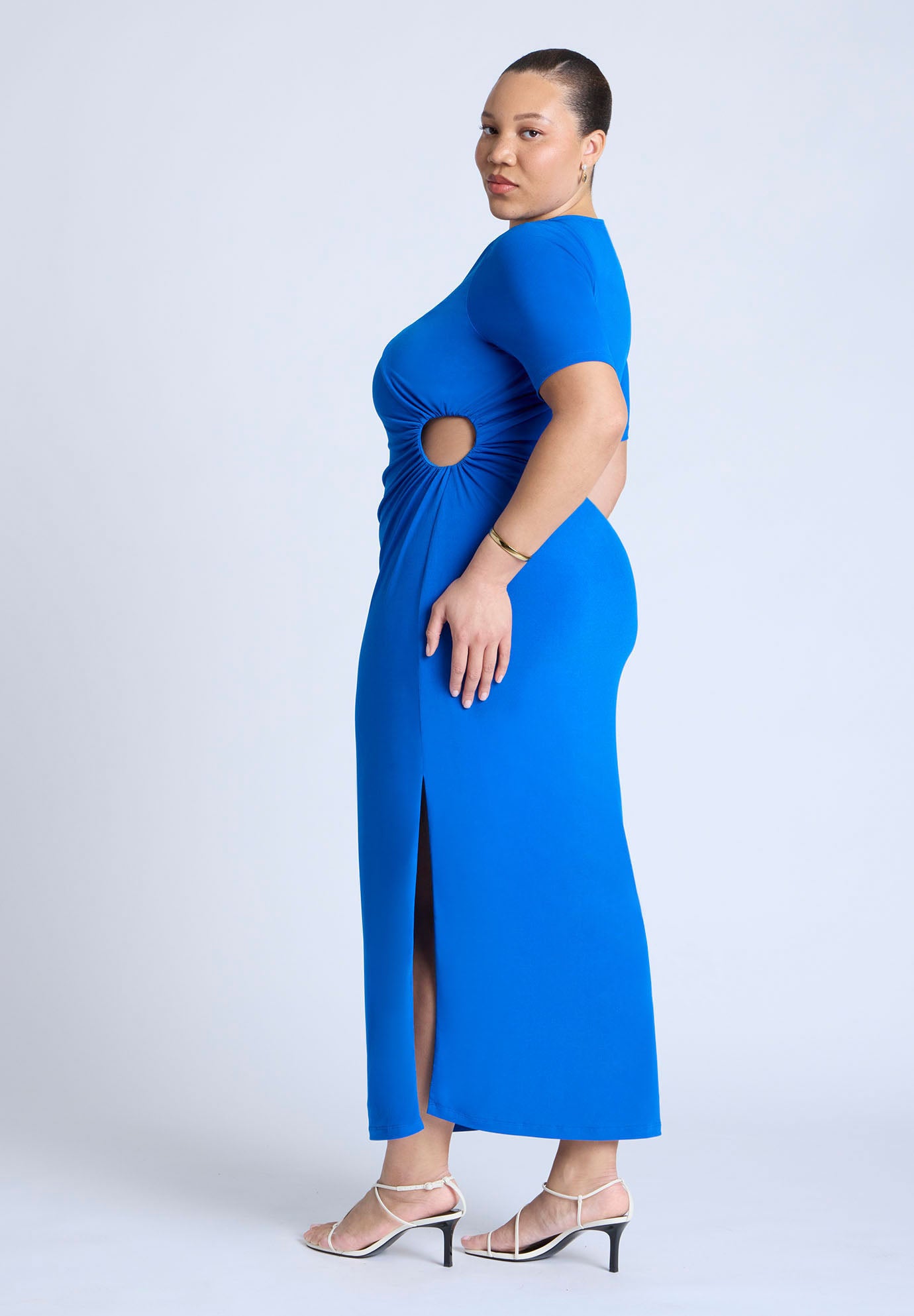 Cutout Detail Knit Maxi Dress image number 1