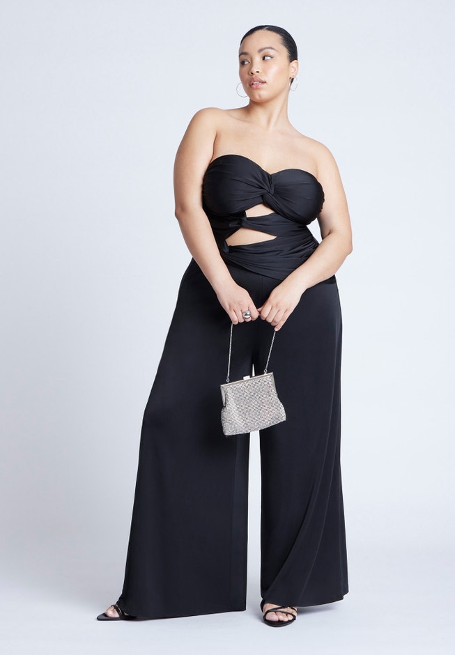 Twist Detail Jumpsuit With Cutout image number null