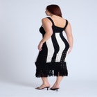  Sweater Stripe Dress image number null