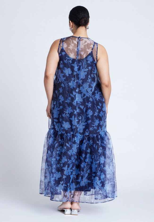 Floral Pattern Tank Dress image number null