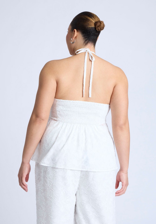 Neck-Tie Halter Top image number 1