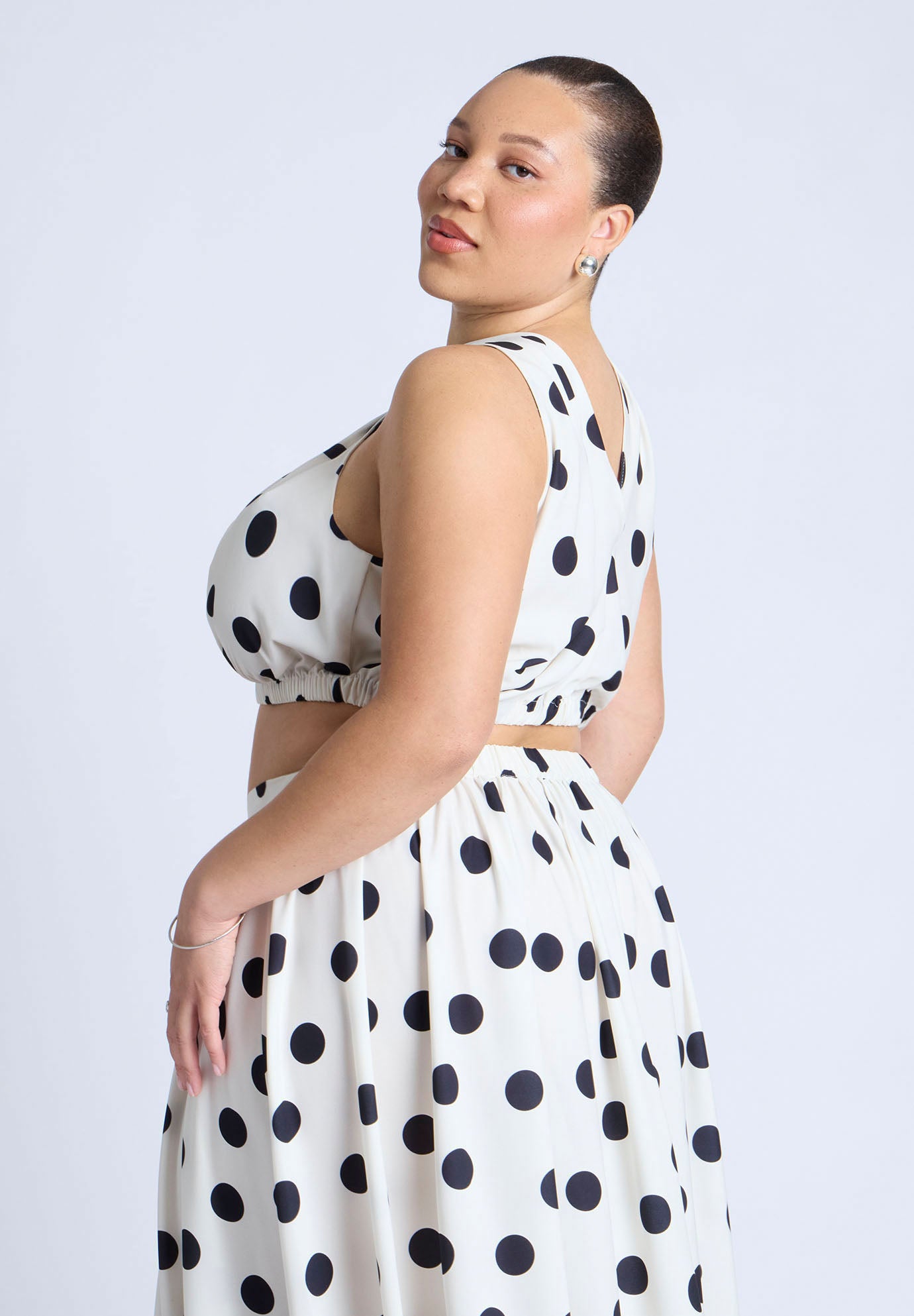 Shirred Wrap Crop Top image number 1