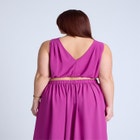 Shirred Wrap Crop Top image number null