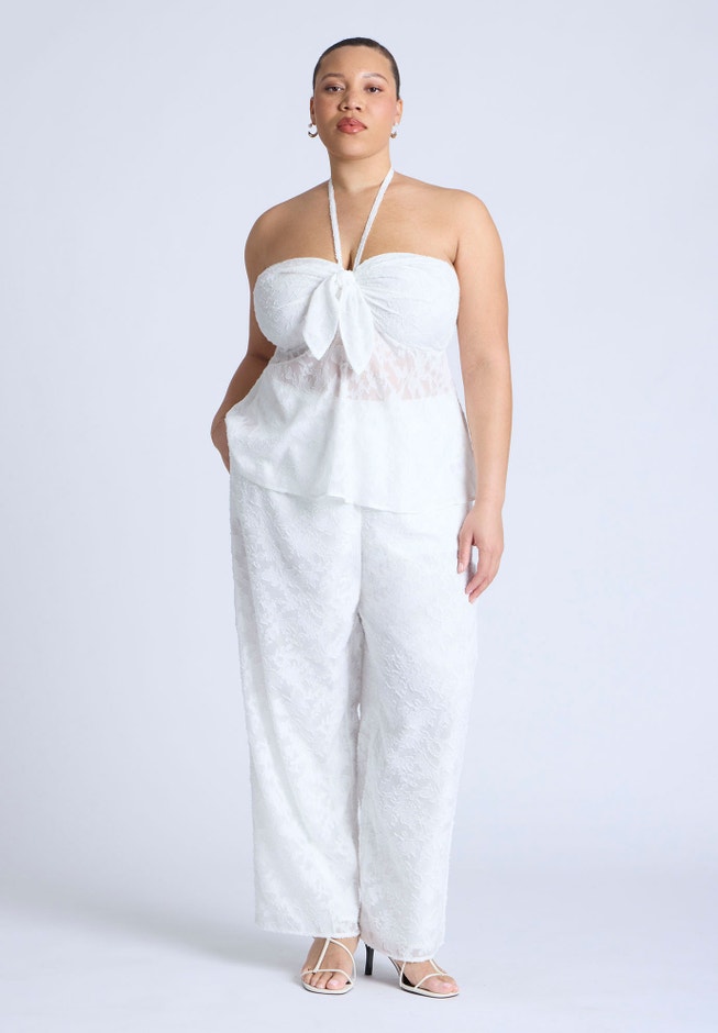 Textured Jacquard Pants image number null