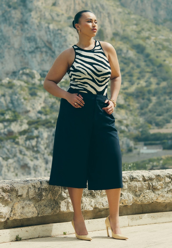 Wide Leg Culotte image number null