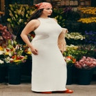 Sweater Dress With Open Stitch & Cutouts image number null