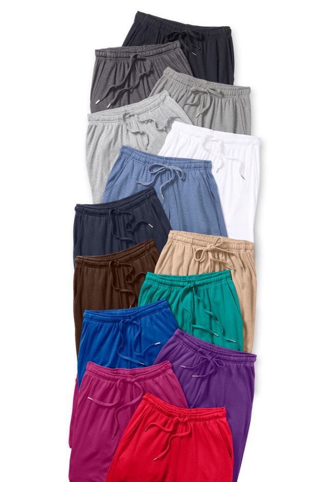 Sport Knit Straight-Leg Pull-On Pants image number 8