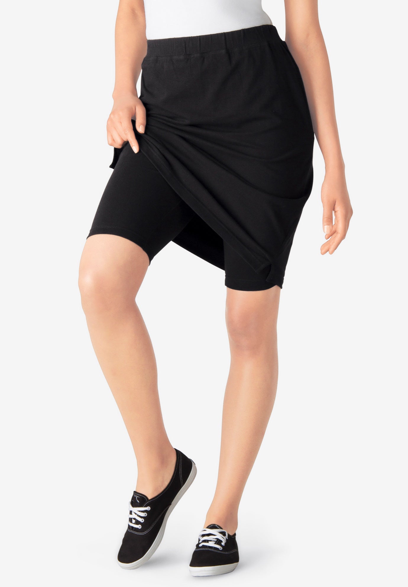 Stretch Cotton Skort image number 4