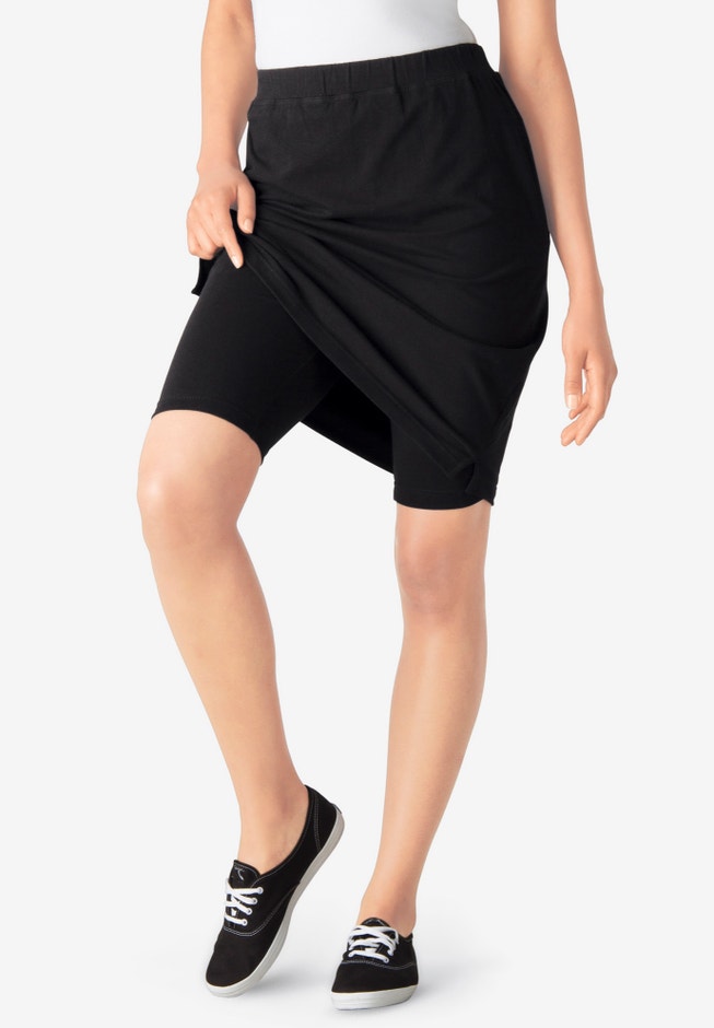 Stretch Cotton Skort image number 4