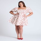 Puff Sleeve Mini Dress image number null