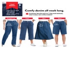 7-Day Straight-Leg Elastic-Waist Cotton Denim Pant image number null