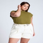 Triangle Studded Buckle Belt image number null