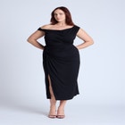 Twist Skirt With Slit image number null