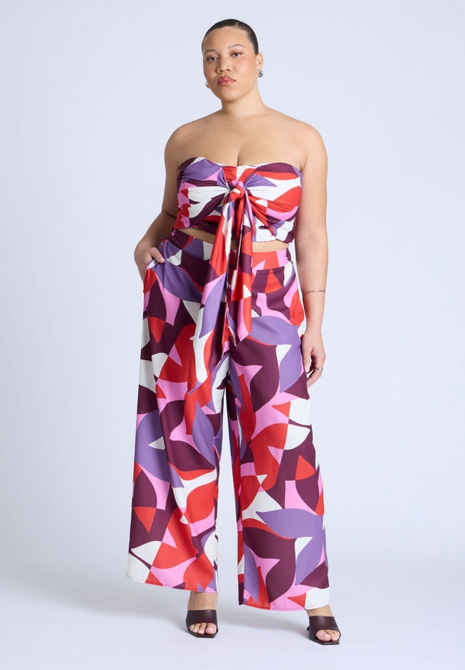  Printed Wide Leg Pant  image number 1