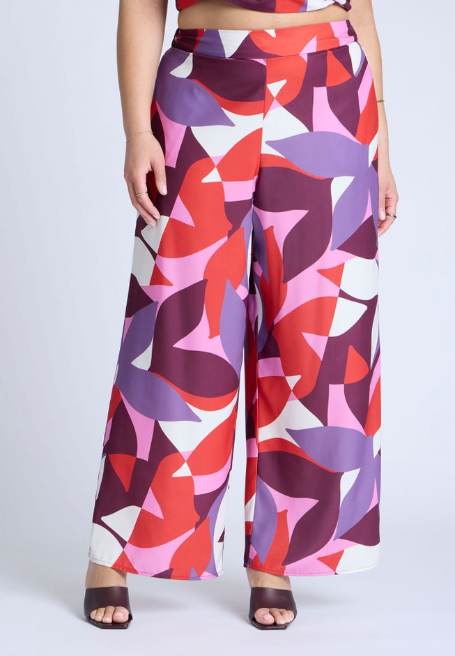  Printed Wide Leg Pant  image number 2