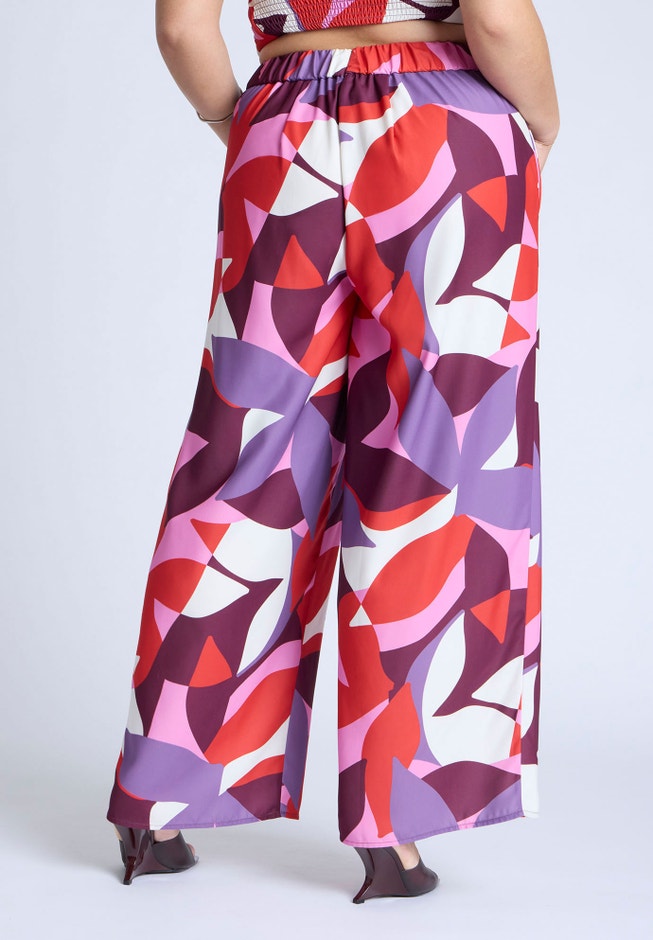  Printed Wide Leg Pant  image number 3