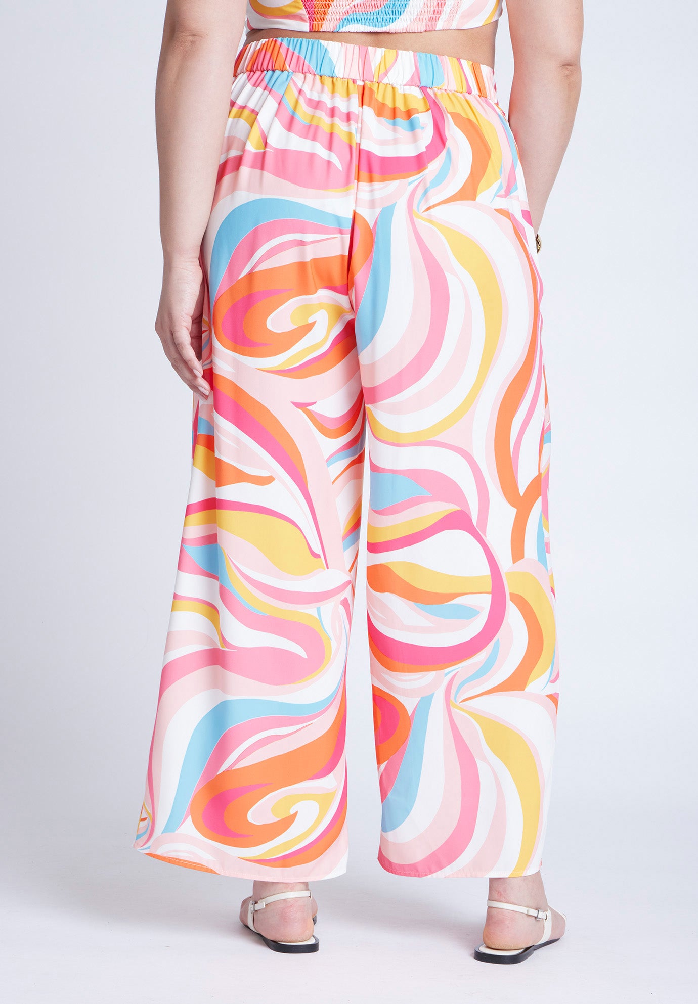  Printed Wide Leg Pant  image number 2