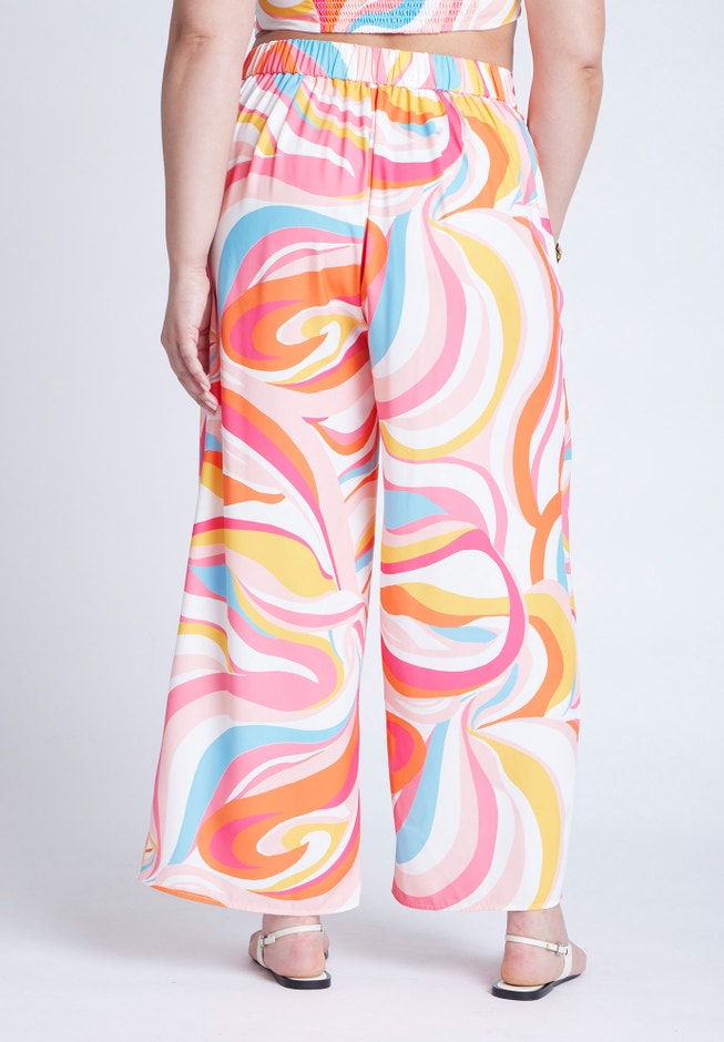 Printed Wide Leg Pant  image number 3