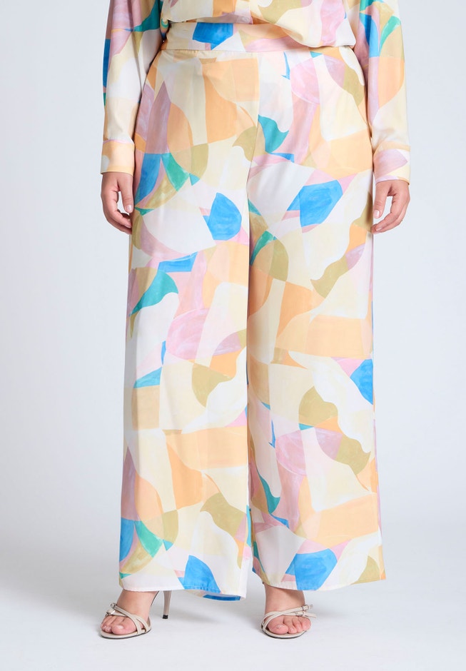Printed Wide Leg Pant  image number 1