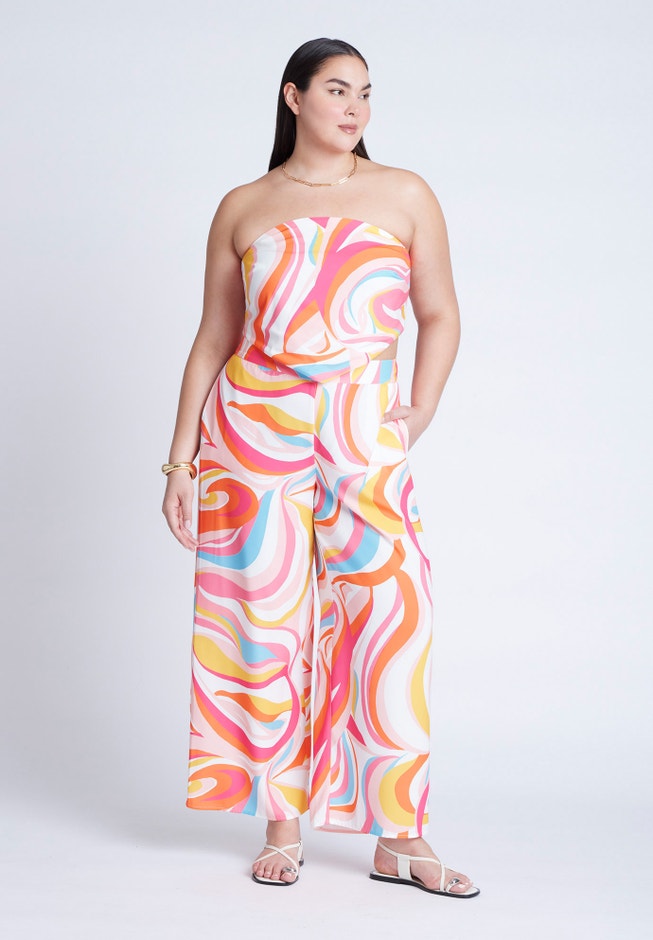Printed Wide Leg Pant  image number 0