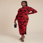 Shoulder Detail Mesh Dress image number null