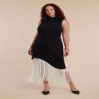 Fringe Asym Dress image number null