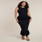 Fringe Hem Sweater Skirt image number 0