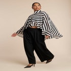 Ruffle Detail Asym Cape image number null