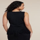 Fringe Hem Sweater Top image number 1
