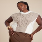 Colorblock Sweater Vest image number null