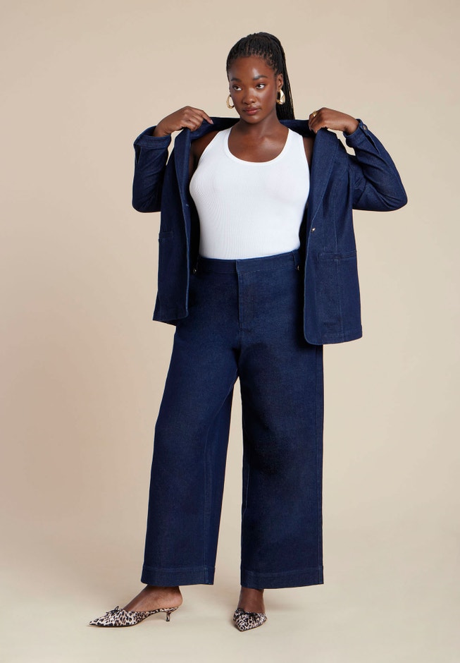 Sailor Gold Button Comfort Stretch Trouser Jean image number null