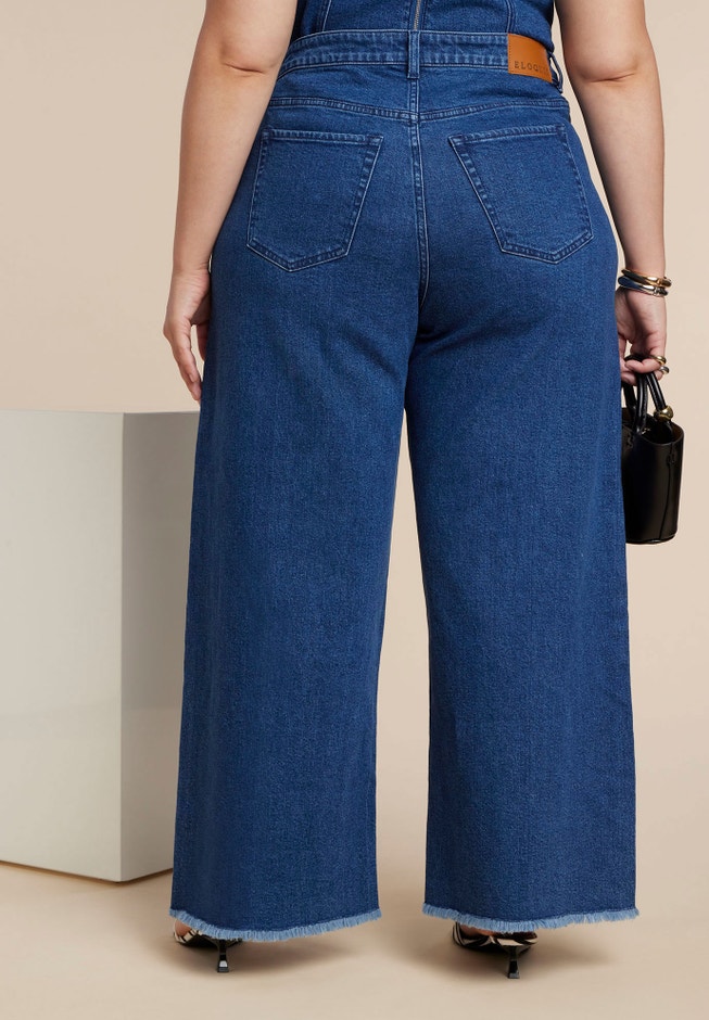 Wide Leg Comfort Stretch Jean image number null