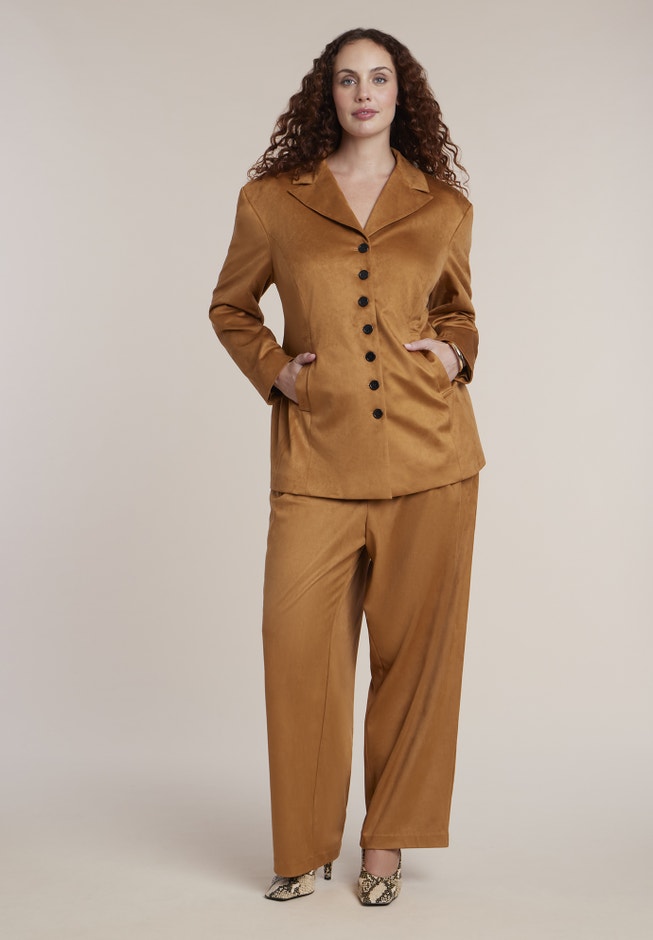Faux Suede Wide-Leg Pant image number 2