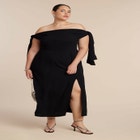 Tie Detail Column Dress image number null