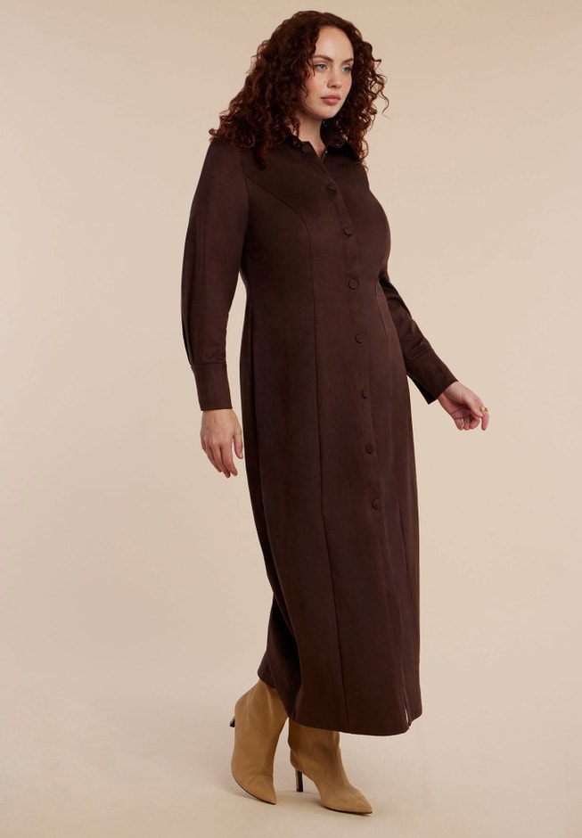 Suede Shirt Dress image number 2