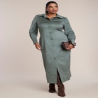 Suede Shirt Dress image number 1