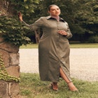 Suede Shirt Dress image number 0