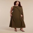 Hardware Detail Cape Maxi Dress image number null