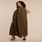 Hardware Detail Cape Maxi Dress image number null