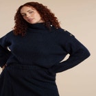 Oversized Button Detail Sweater image number null