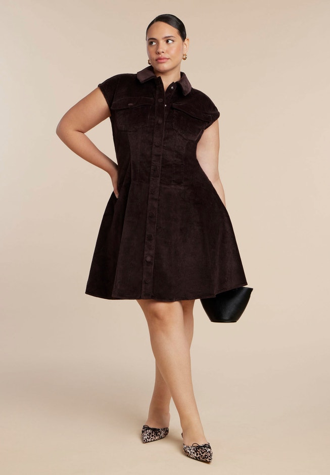 Corduroy Mini Dress image number 0