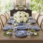 16-PC. Blue Willow Dinnerware Set image number 2