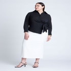 Hip Tie Collared Shirt image number null