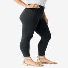 Plus Size Essential Stretch Ankle Length Pull-On Legging image number null