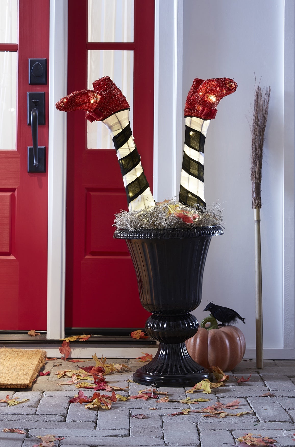 38"L Pre-Lit Wicked Witch Legs image number 1