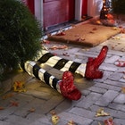 38"L Pre-Lit Wicked Witch Legs image number 0